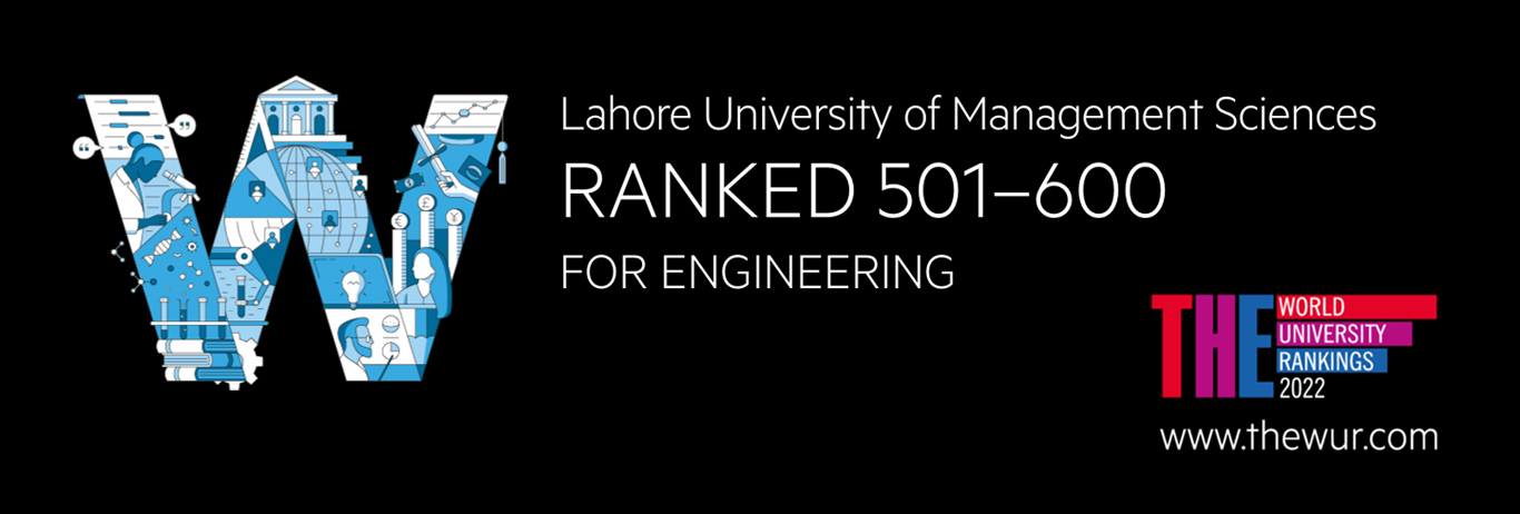 LUMS Recognised by THE World University Rankings in Engineering ...