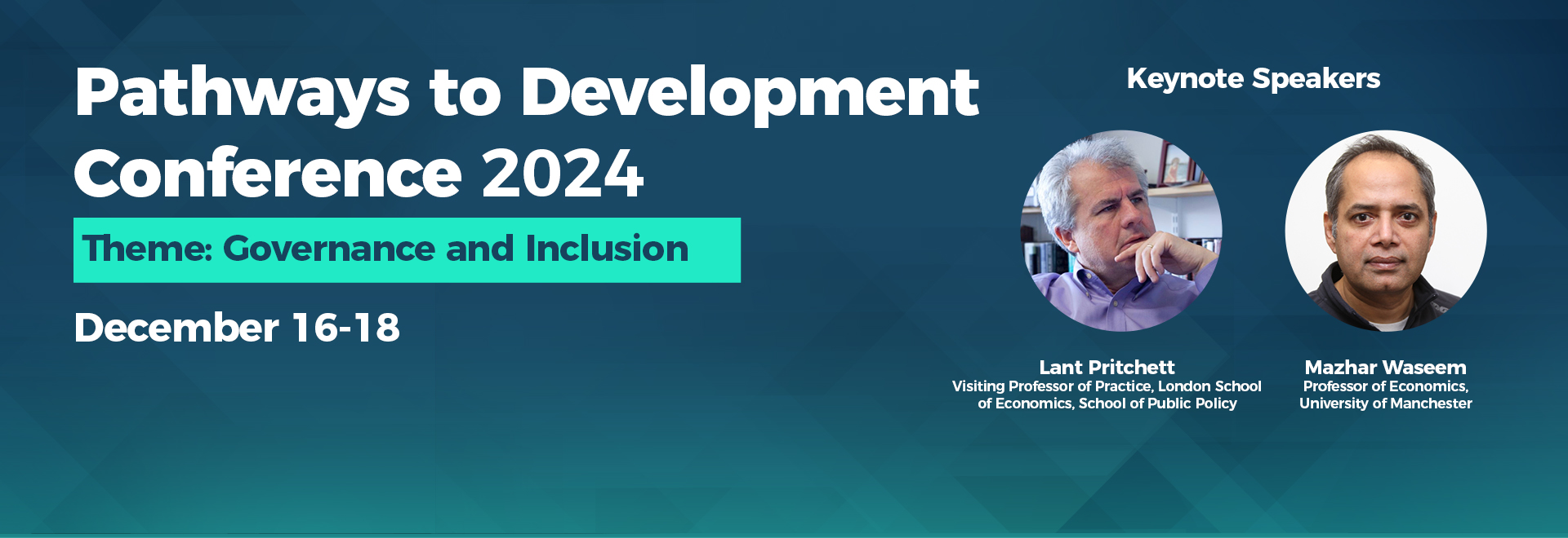 Pathways to Development Conference at LUMS Explores Governance and ...